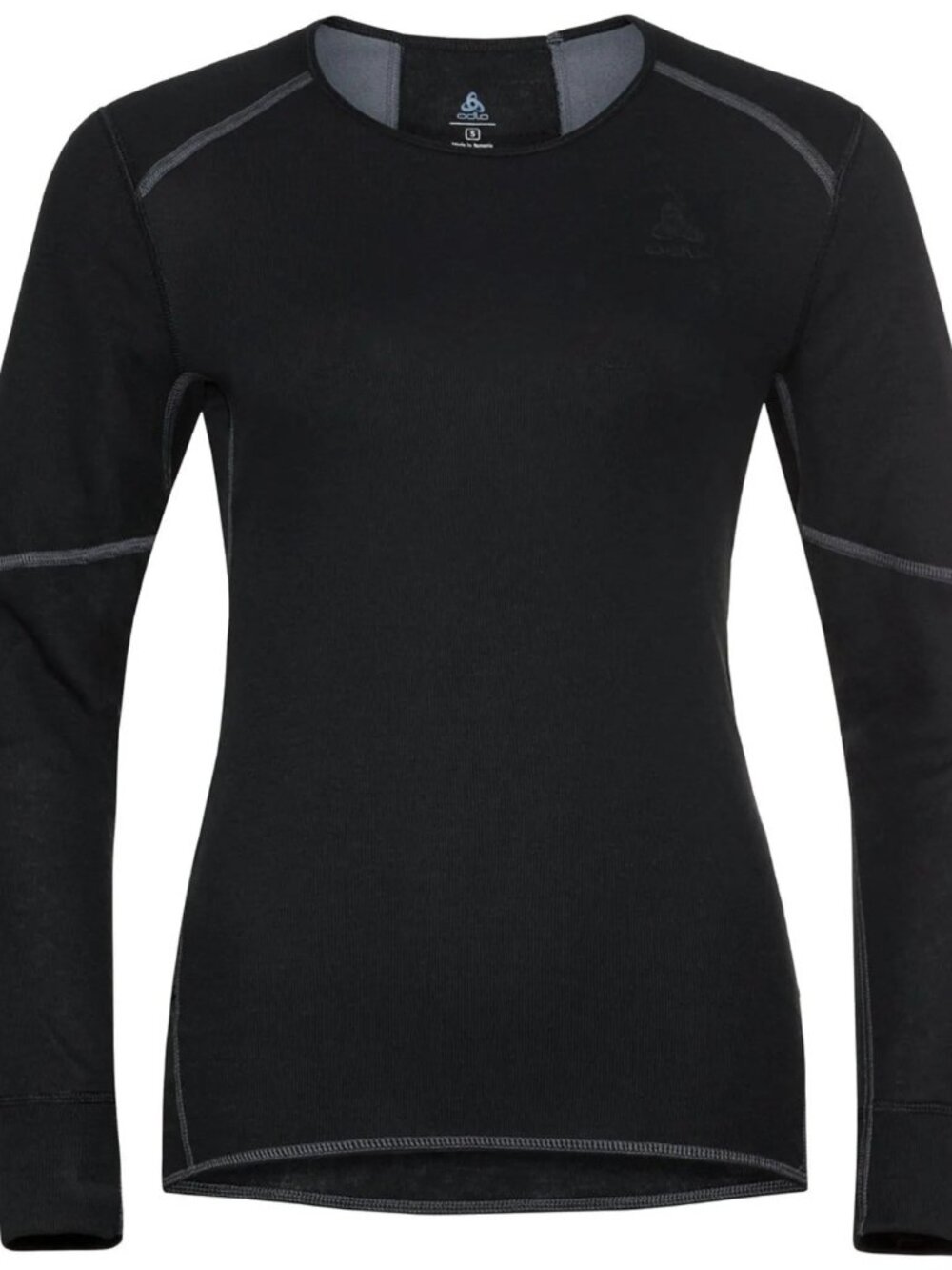 ODLO‎ Active X-Warm Eco Polyester Thermal Long Sleeve Black Gray Top Size L